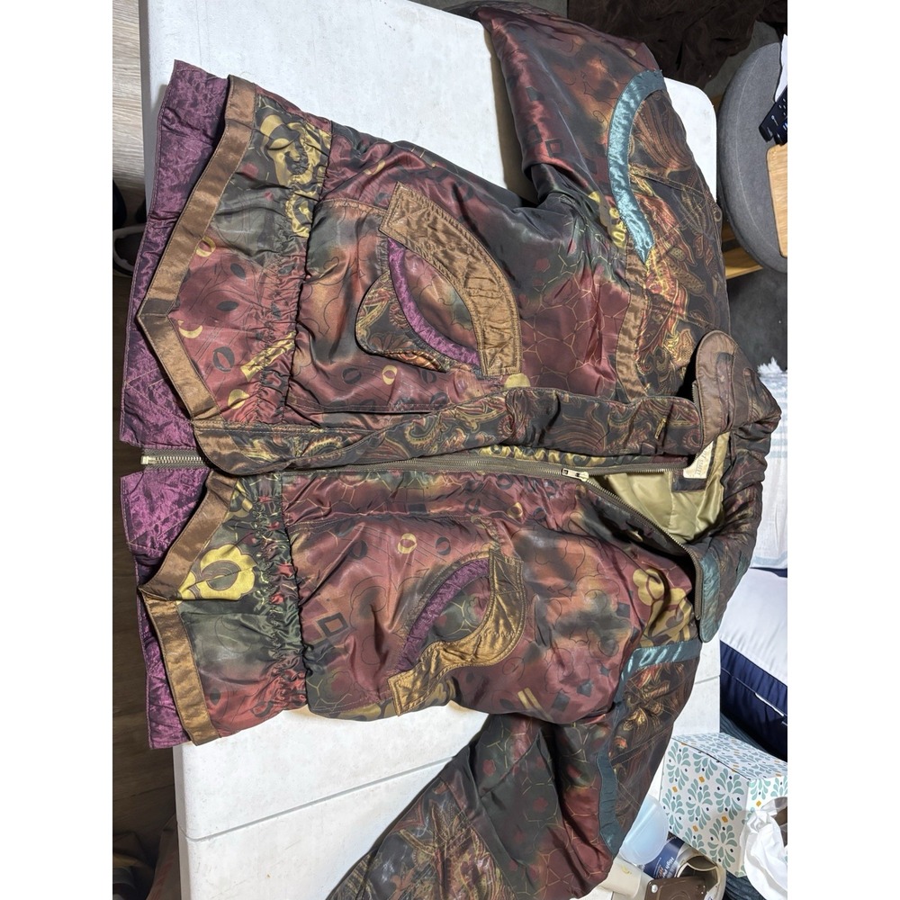 Vintage 1980s/1990s Current Seen Multi Colored Geometric Print‎ Jacket Medium